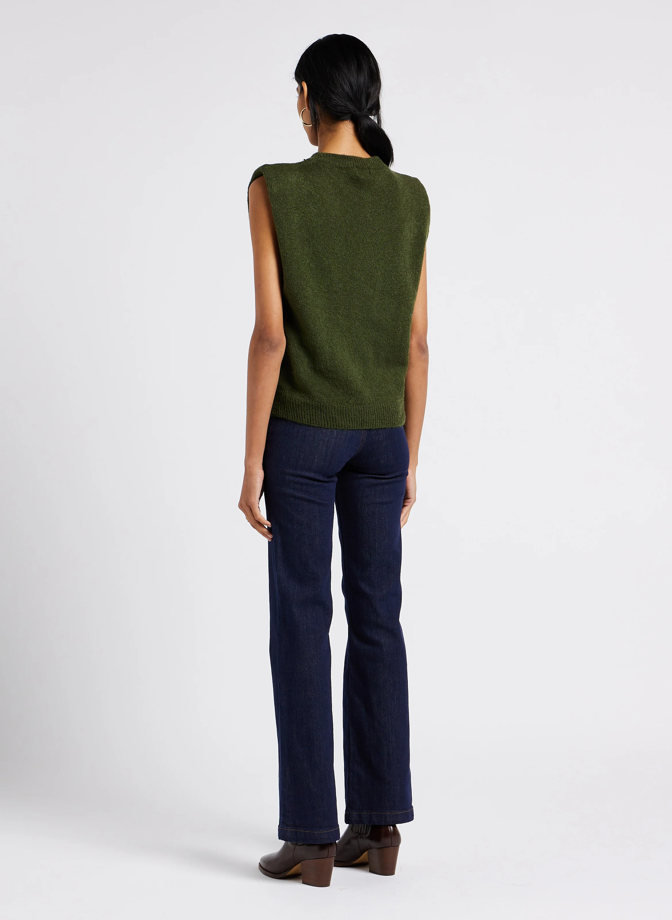 SONNY - Jean flare en coton mélangé| Bleu