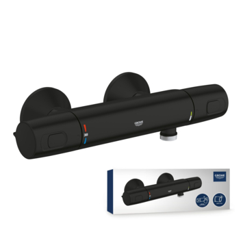 Grohe Thermostatische Douchekraan Precision Trend New 12 cm Mat Zwart