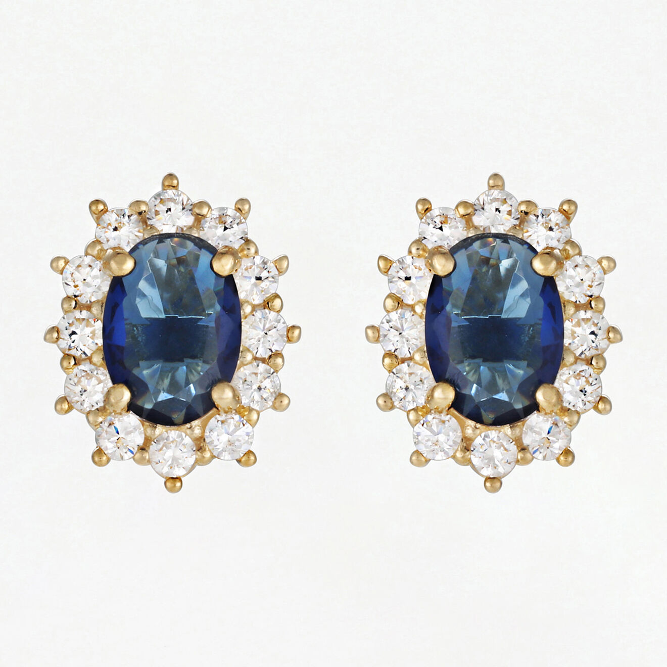L'Or by Diamanta Boucles d'oreilles Brela Saphir or jaune