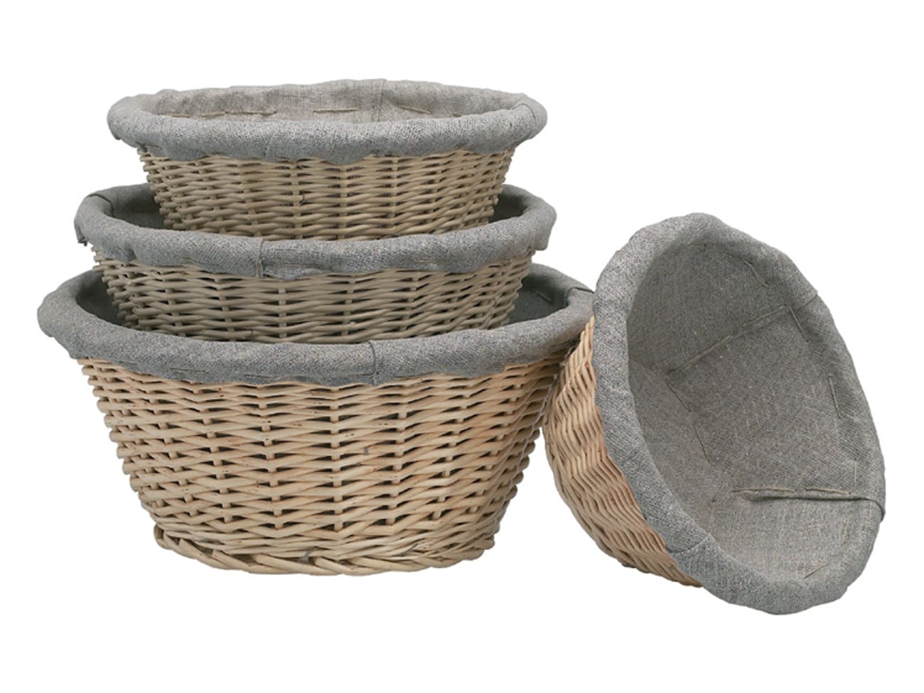 Banneton boulanger - en osier entoilé - Ø 21 cm - Matfer