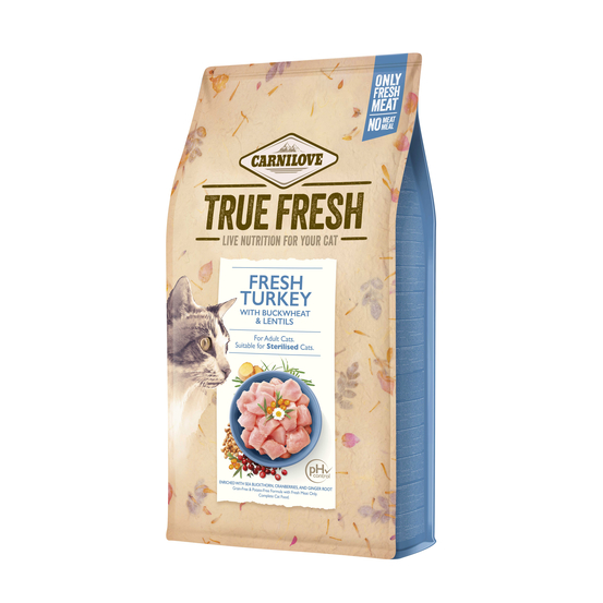 Croquettes True Fresh à la dinde pour chat 1.8 kg