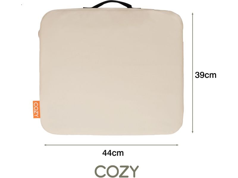 Bodi-Tek Heizkissen Cozy JORD Kabelloses, beheiztes Sitzkissen mit Powerbank