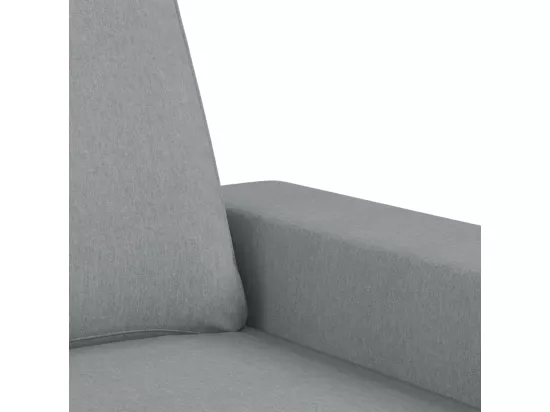 Ensemble de canapés 4 pièces gris clair tissu