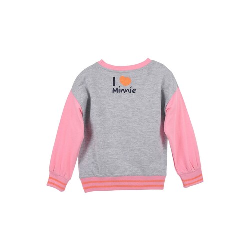 TEAM HEROES  - SWEAT MINNIE MOUSE - Rose / Gris