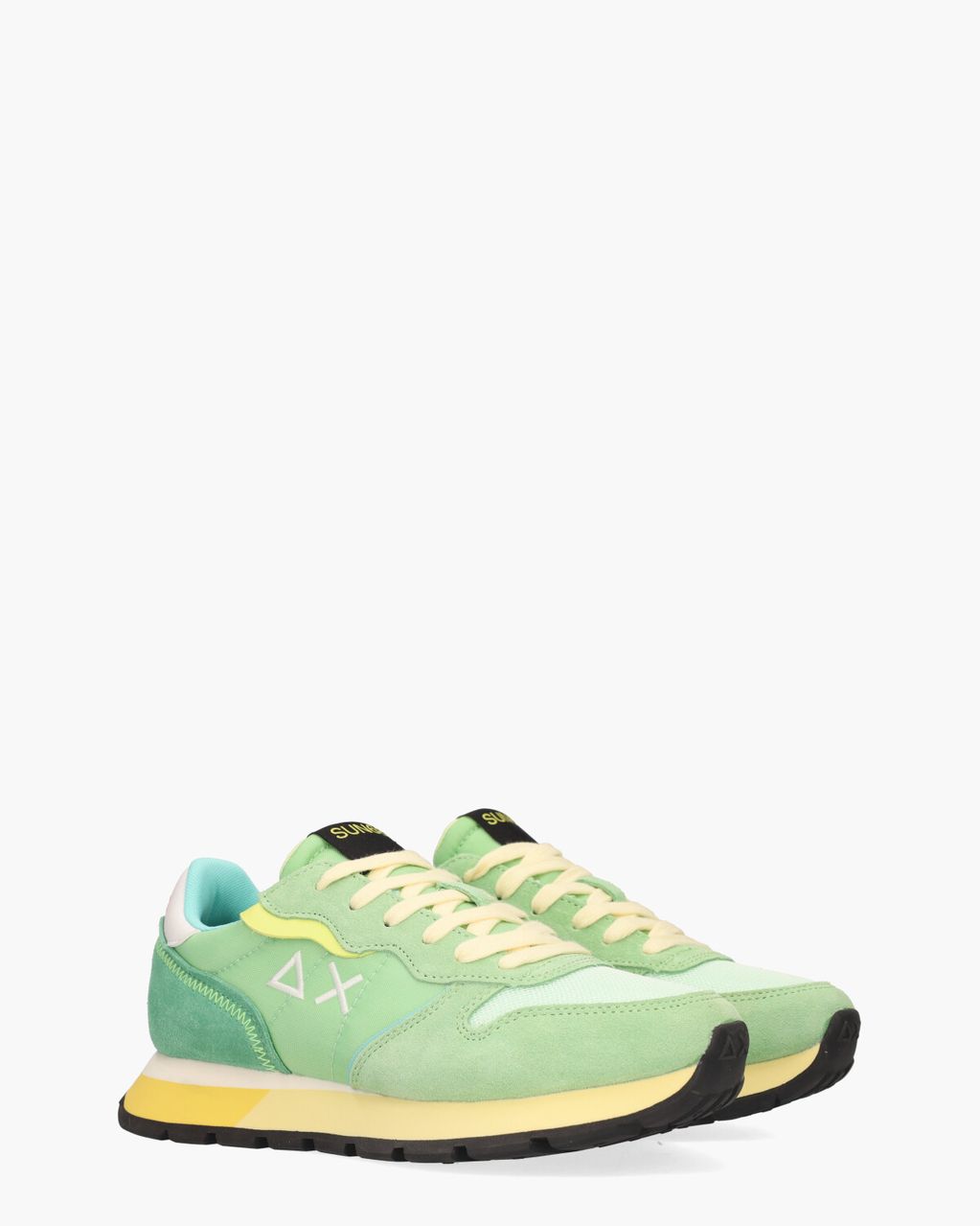 SUN68 Ally Color Explosion Mintgroen Damessneakers
