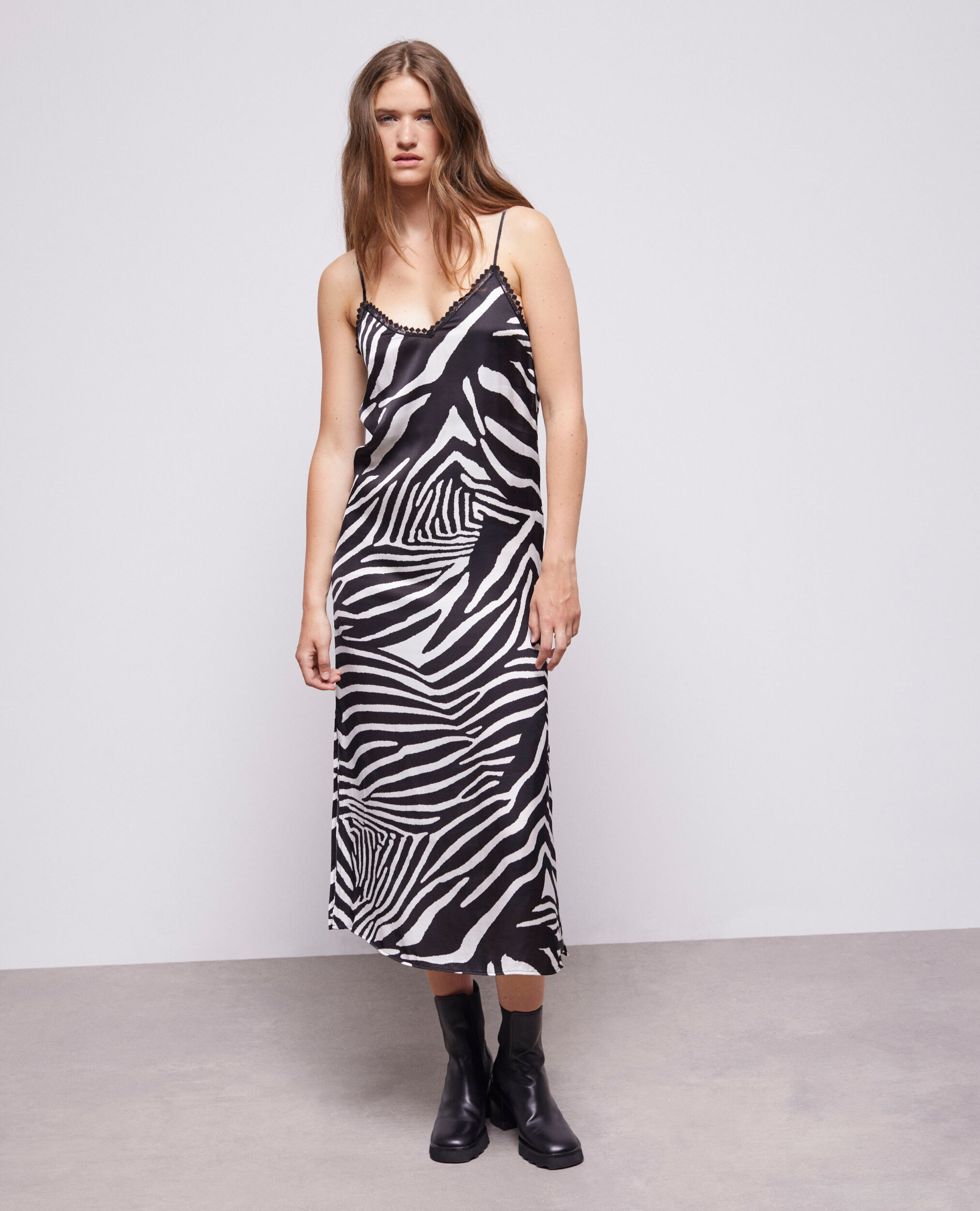 Robe longue imprimée