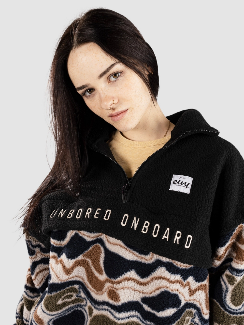 Eivy Ball Sherpa Fleece Jacket curve camo