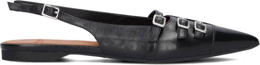 Vagabond Shoemakers Zwarte Leren Slingbacks Hermine 101 Black Dames