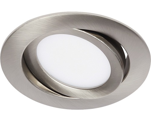 LED inbouwspot IP23 7W 600 lm 4000 K draaibaar nikkel/mat Ø 10,6/9 cm 230V