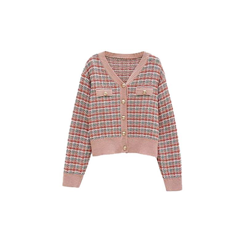 Maple Fair - Geruite Cardigan