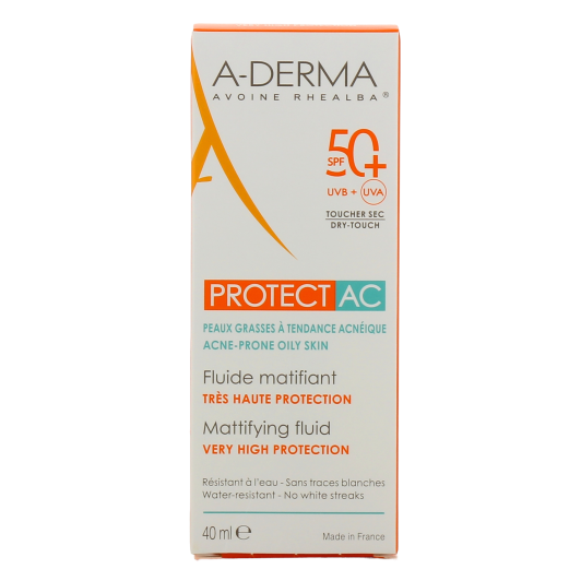 A-Derma Protect AC Fluide Solaire Matifiant SPF 50+