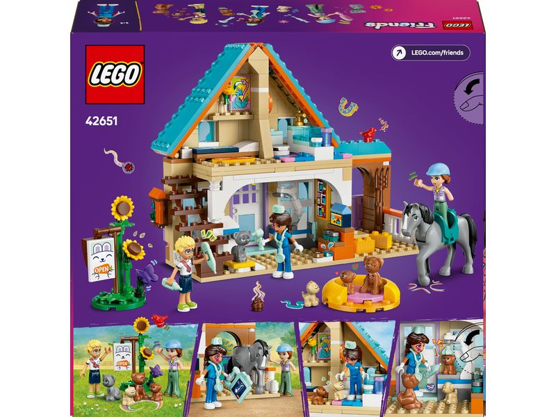 LEGO® Friends Praxis für Pferde und Haustiere 42651 Vielseitiges Spielset für Freundschaftsgeschichten und jede Menge Rollenspiele