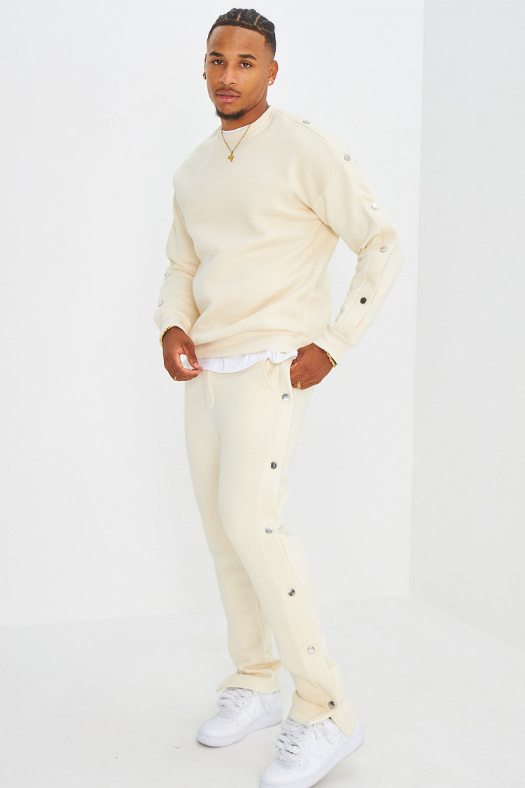 Ensemble 2 pièces sweat + jogging beige