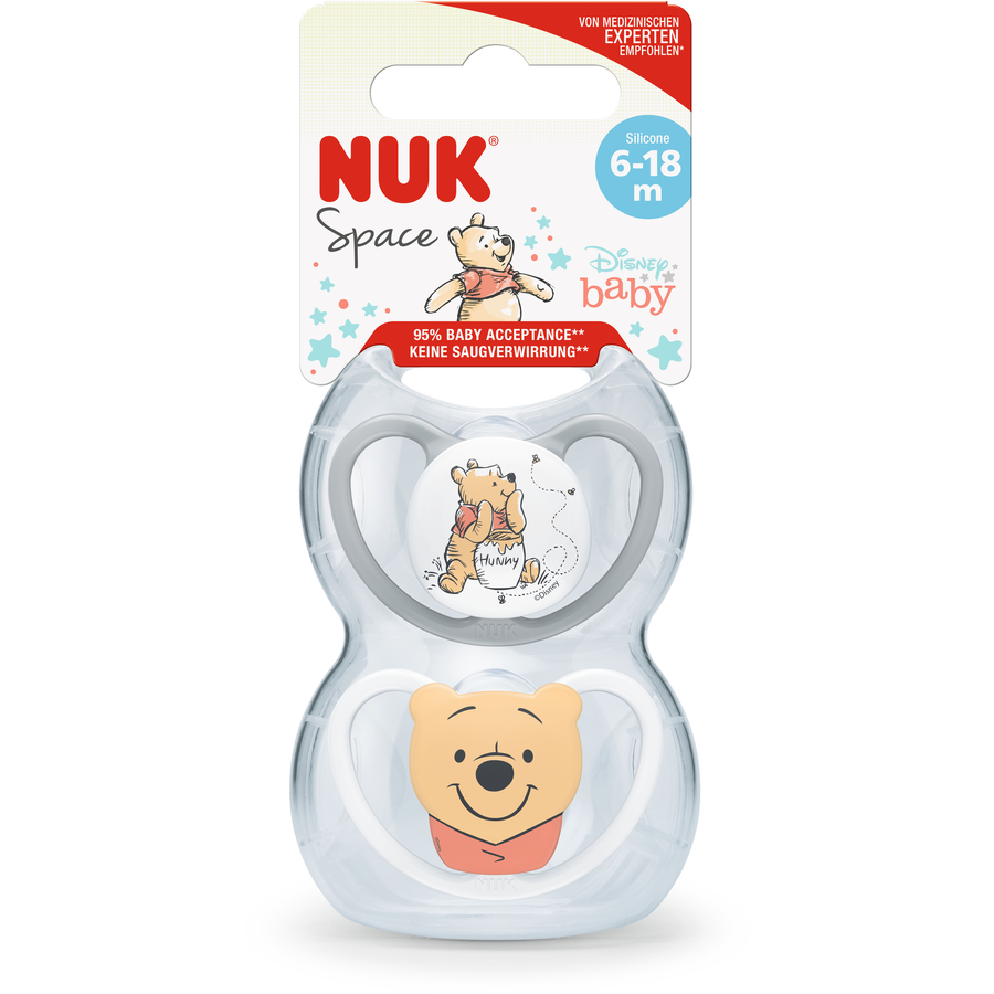 NUK Schnuller Space  Winnie The Pooh Gr.2, 4 Stück