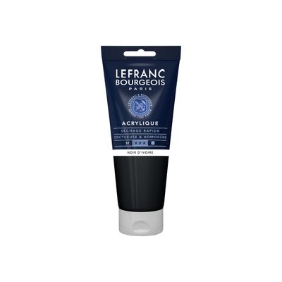 Lefranc Bourgeois - Peinture acrylique - noir ivoire - 200 ml