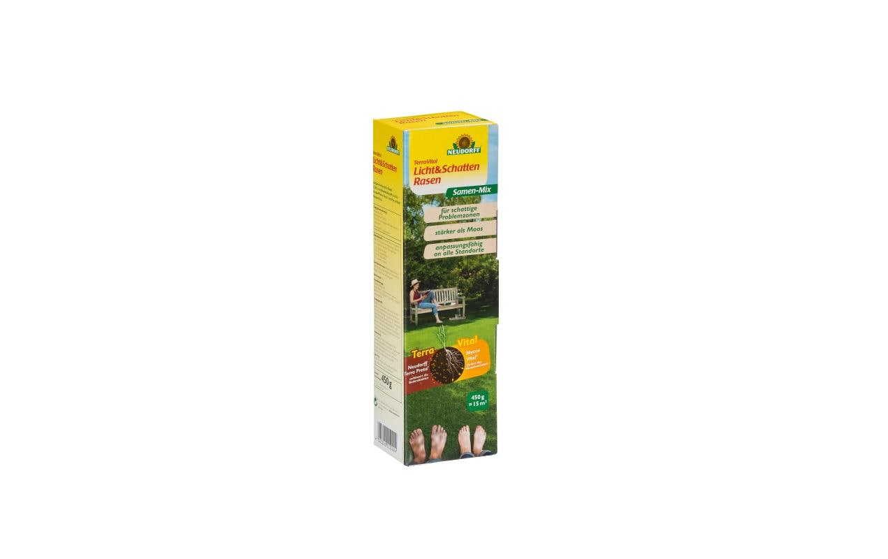 Rasensamen TerraVital Licht & Schatten, 450gRasensaatgut, speziell geeignet für schattige Problemzonen