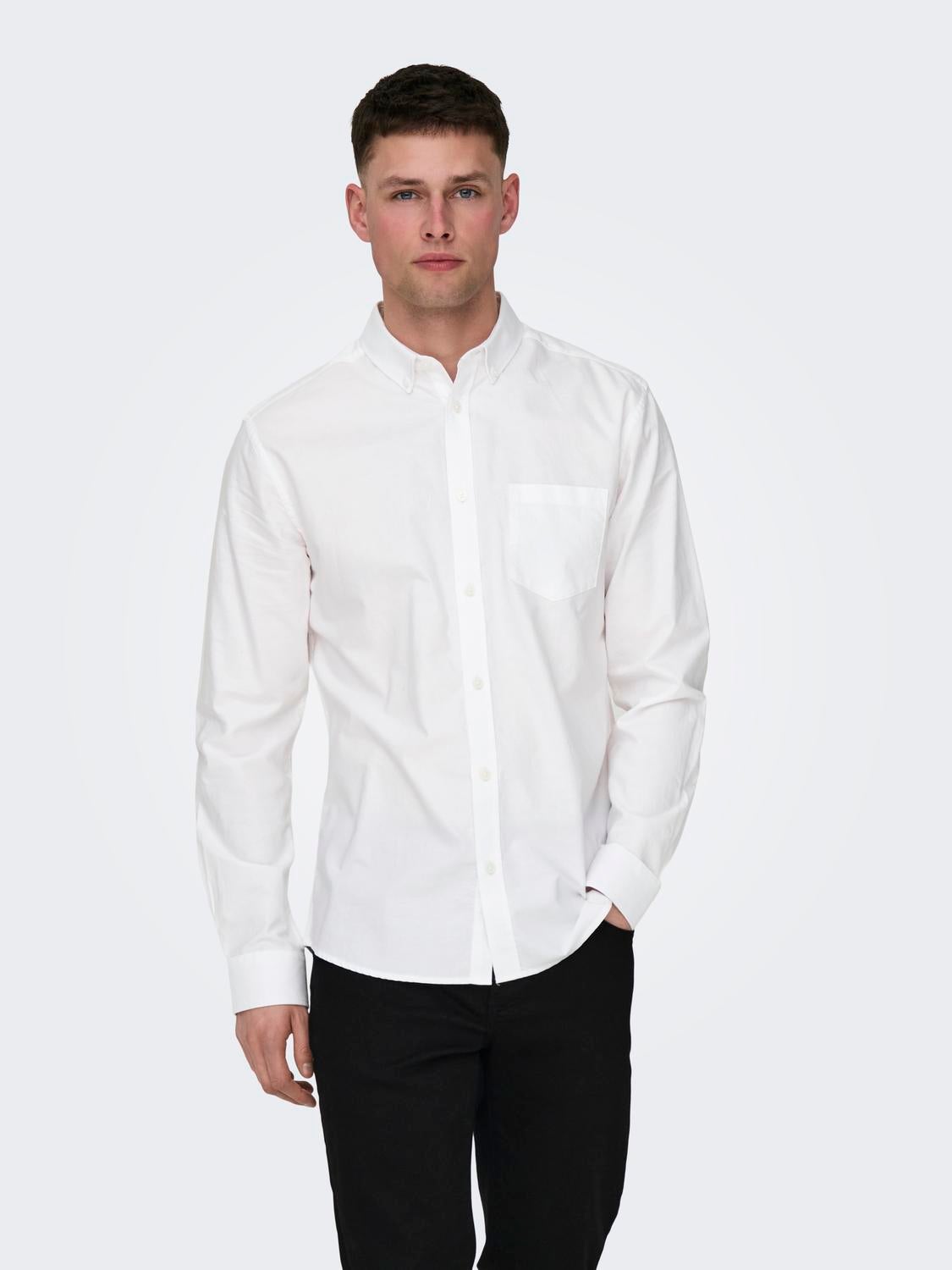 ONSALVARO Oxford Hemd White