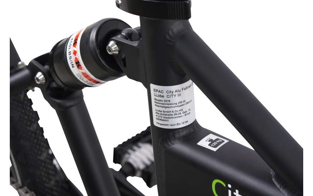 LLobe City III faltbares E-Bike 20 Zoll 10,4 Ah 250W