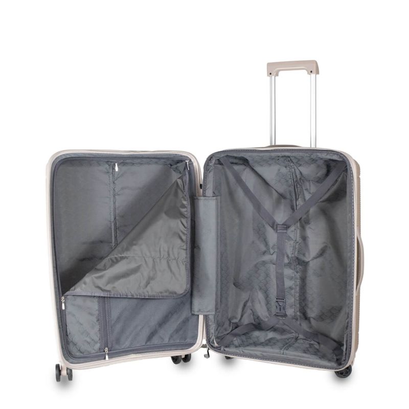 Lot de 3 valises extensibles Haree 55, 67 et 76.5 cm Champagne
