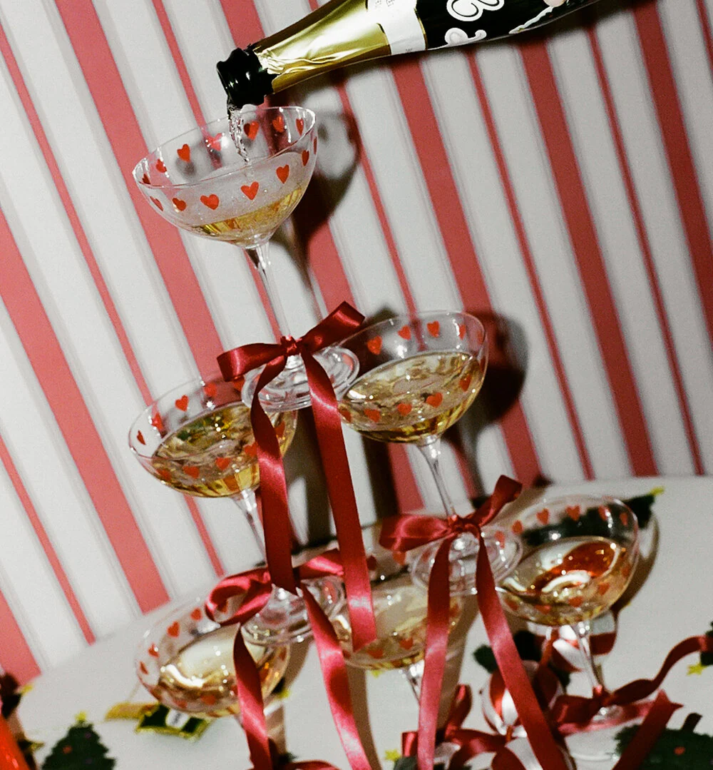 Anna + Nina  Love Champagneglas - 2 stk.
