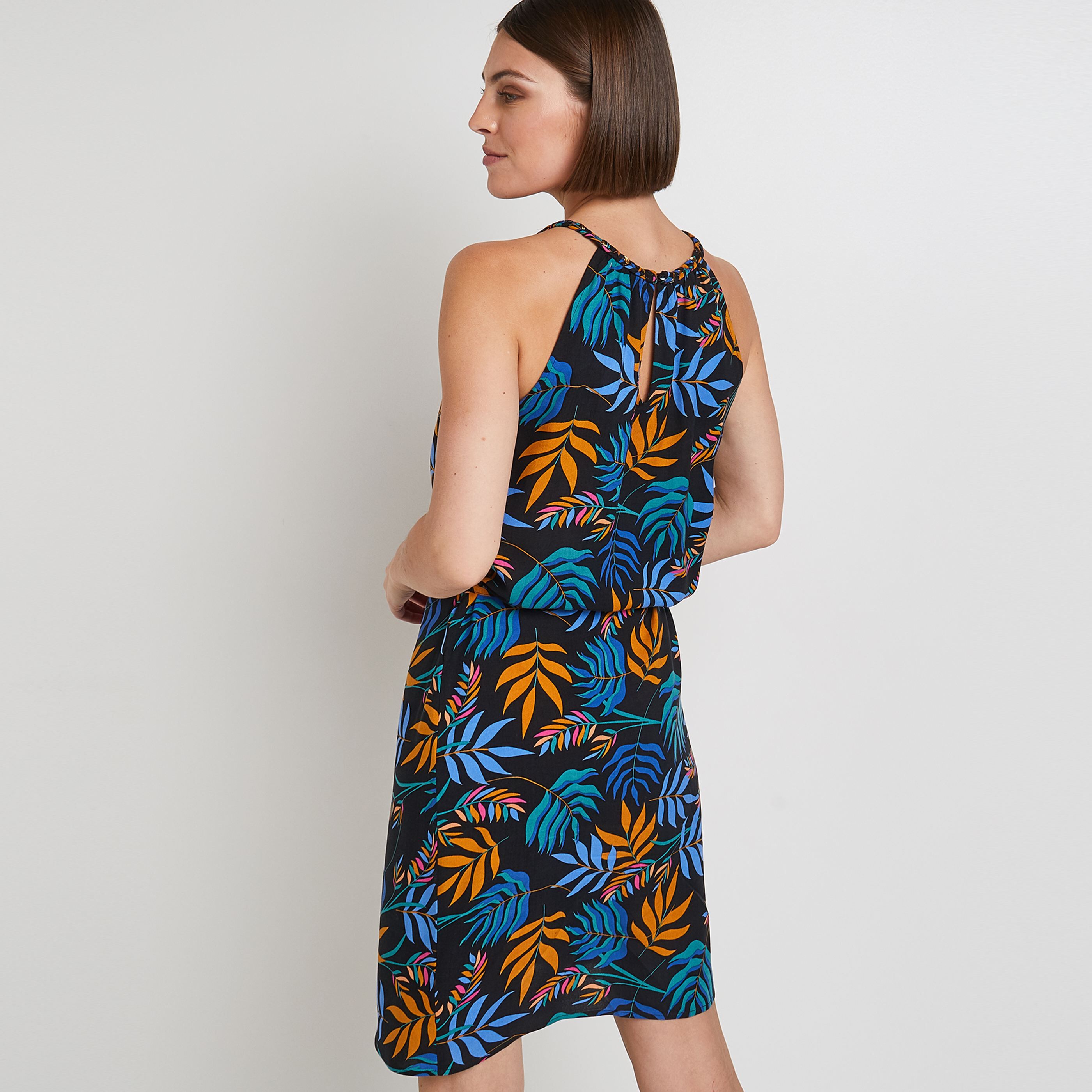 Robe imprimée femme - NOIR