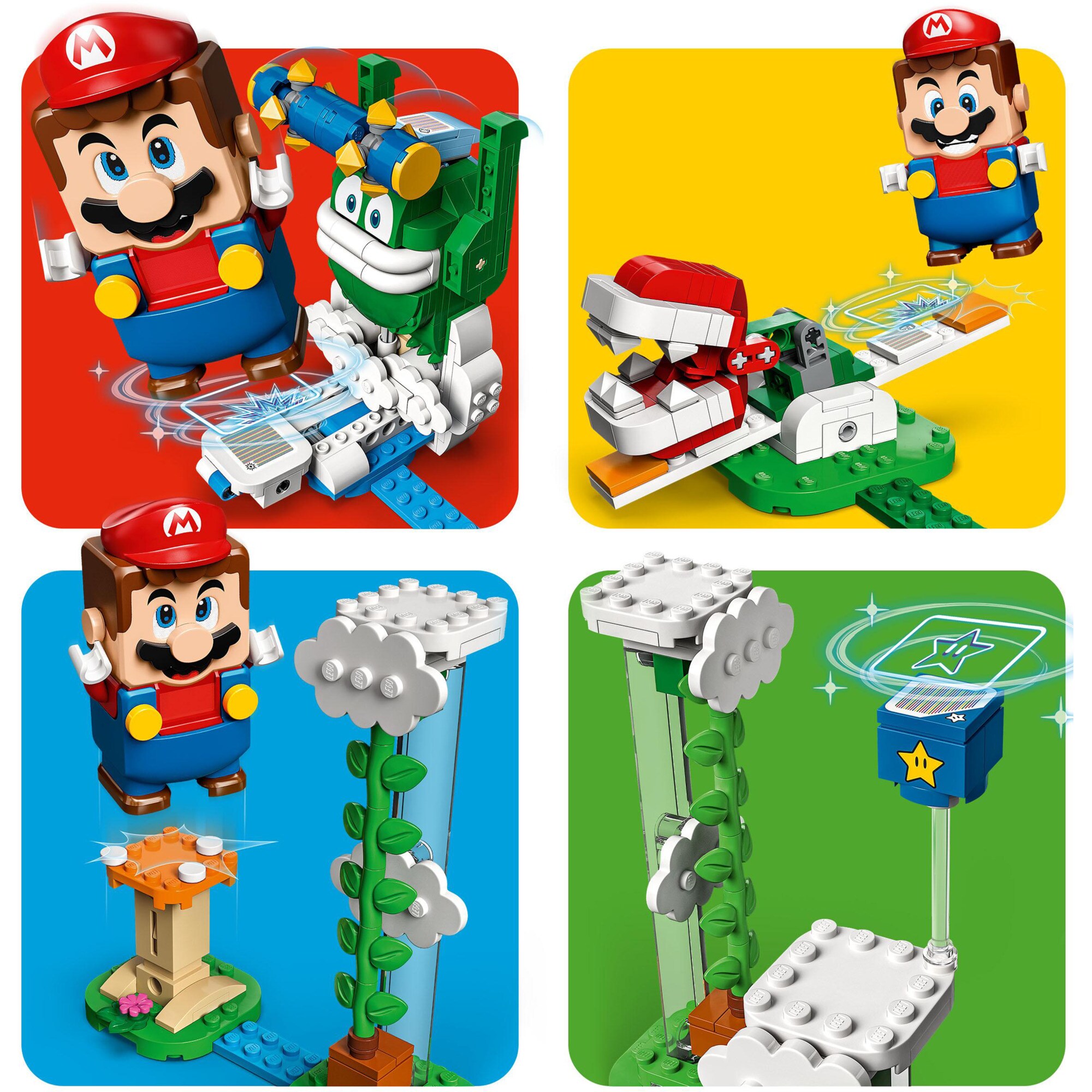 LEGO Konstruktionsspielzeug Super Mario Maxi-Spikes Wolken-Challenge – Erweiterungsset