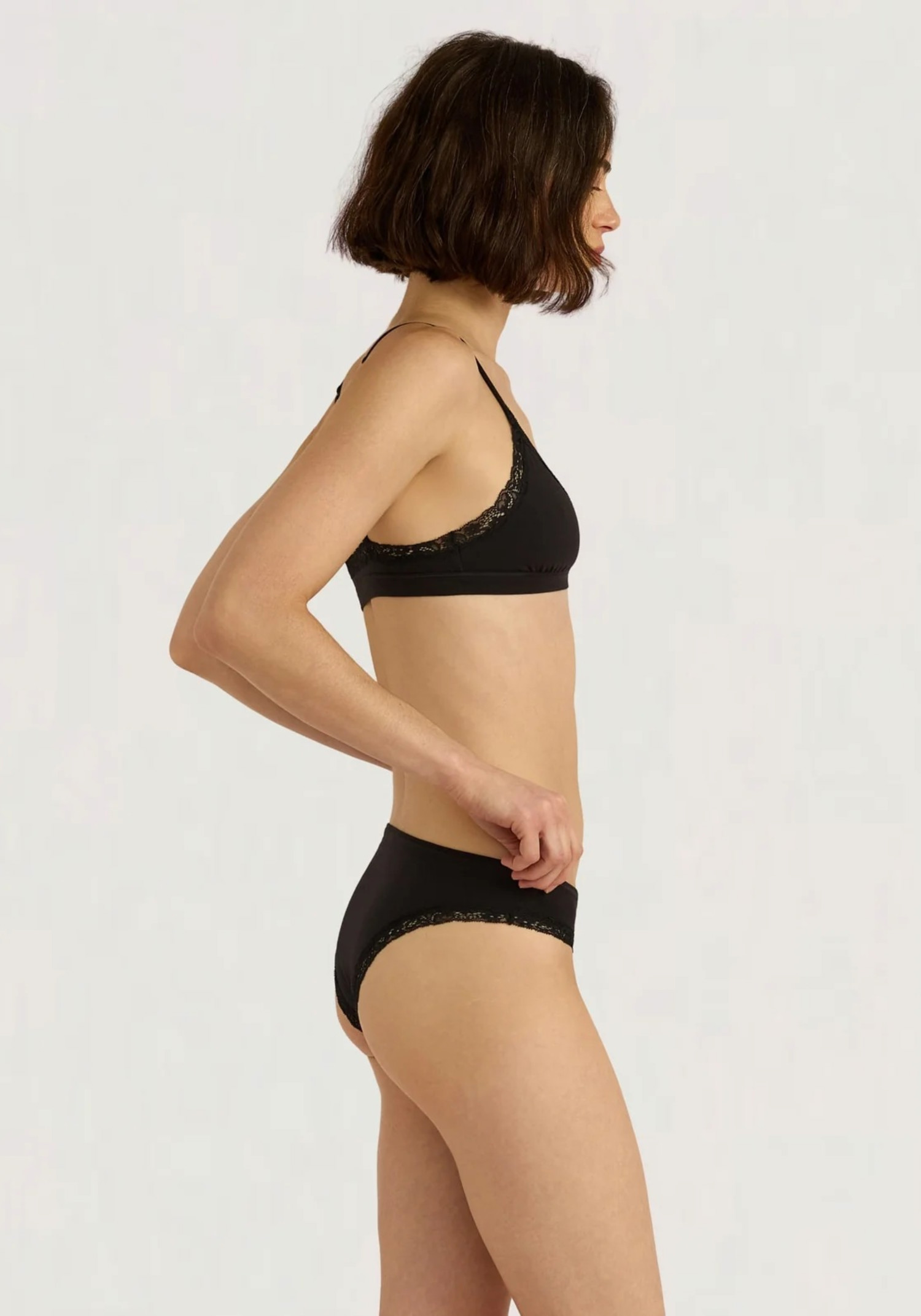 Organic Basics Briefs Flex Lace Briefs Black