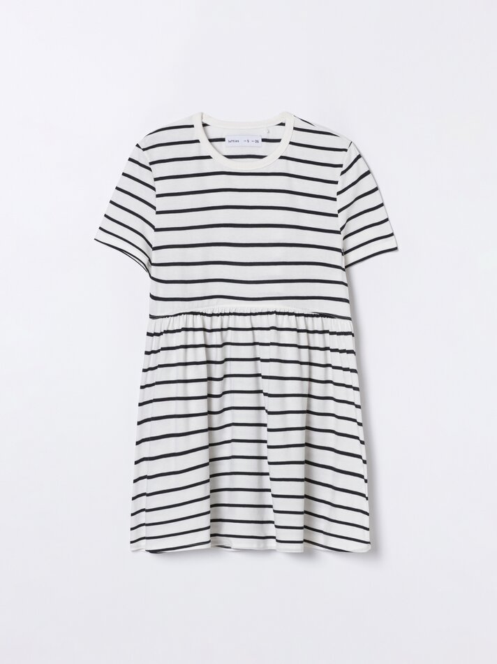 Camiseta de maternidade estampada - Azul/Branco