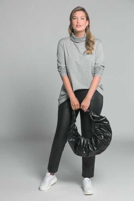 Shirt, Rollkragen, Slim, Langarm