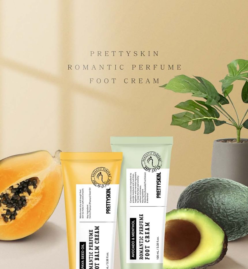 Mooie huid - Romantische Parfum Voetcrème - 4 Soorten