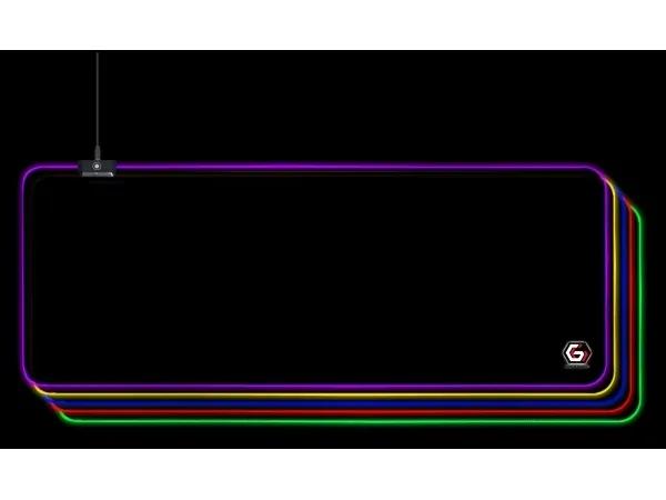 Gembird MP-GAMELED-L Gaming musemåtte med LED lyseffekt, størrelse L (30cm x 80cm)