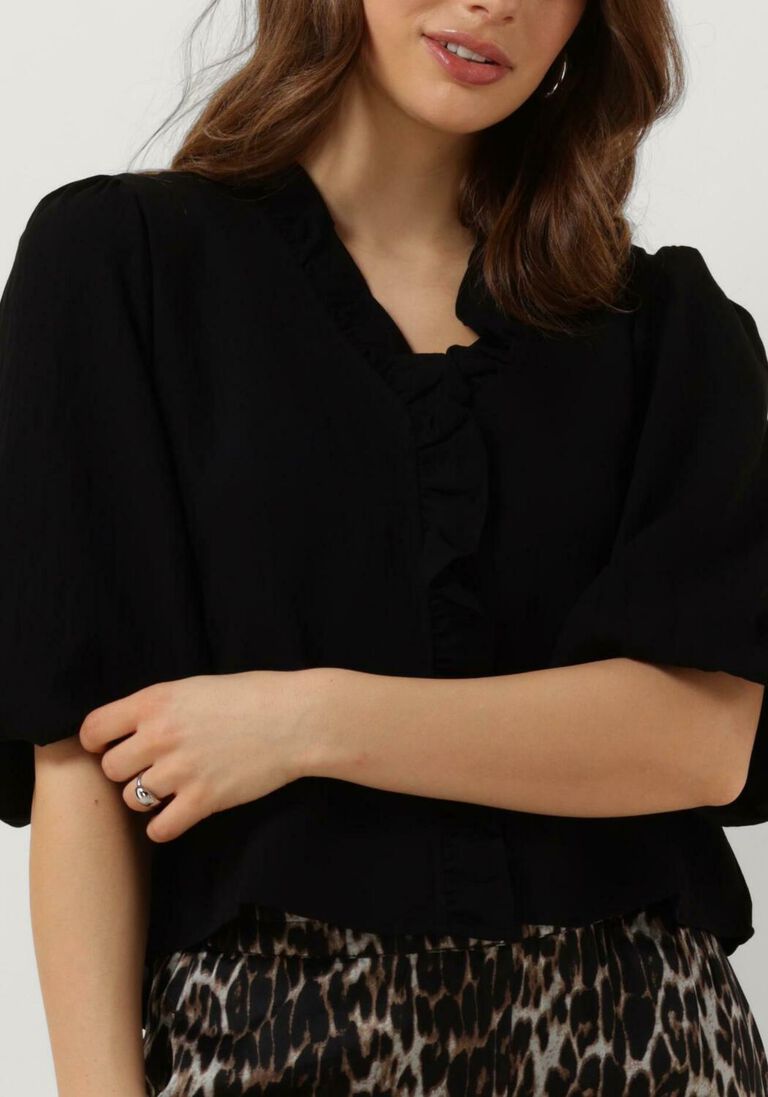 CO\\'COUTURE zwarte co'couture blouse suada puff ss blouse