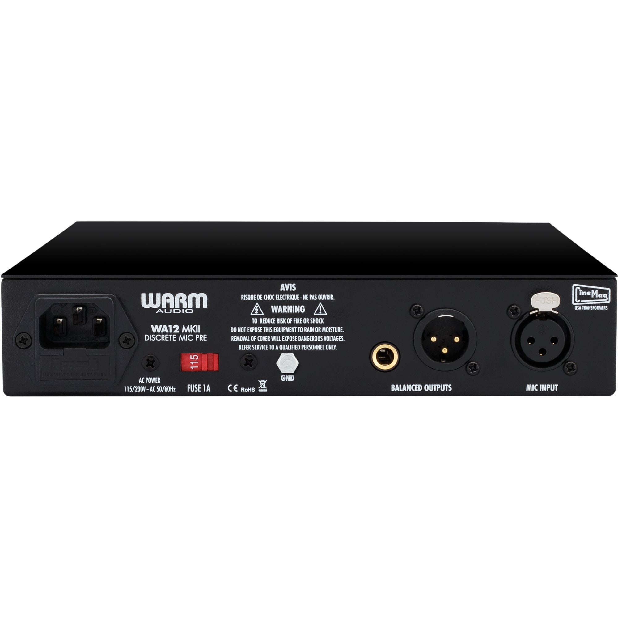 Warm Audio WA12 MKII Black microfoon voorversterker