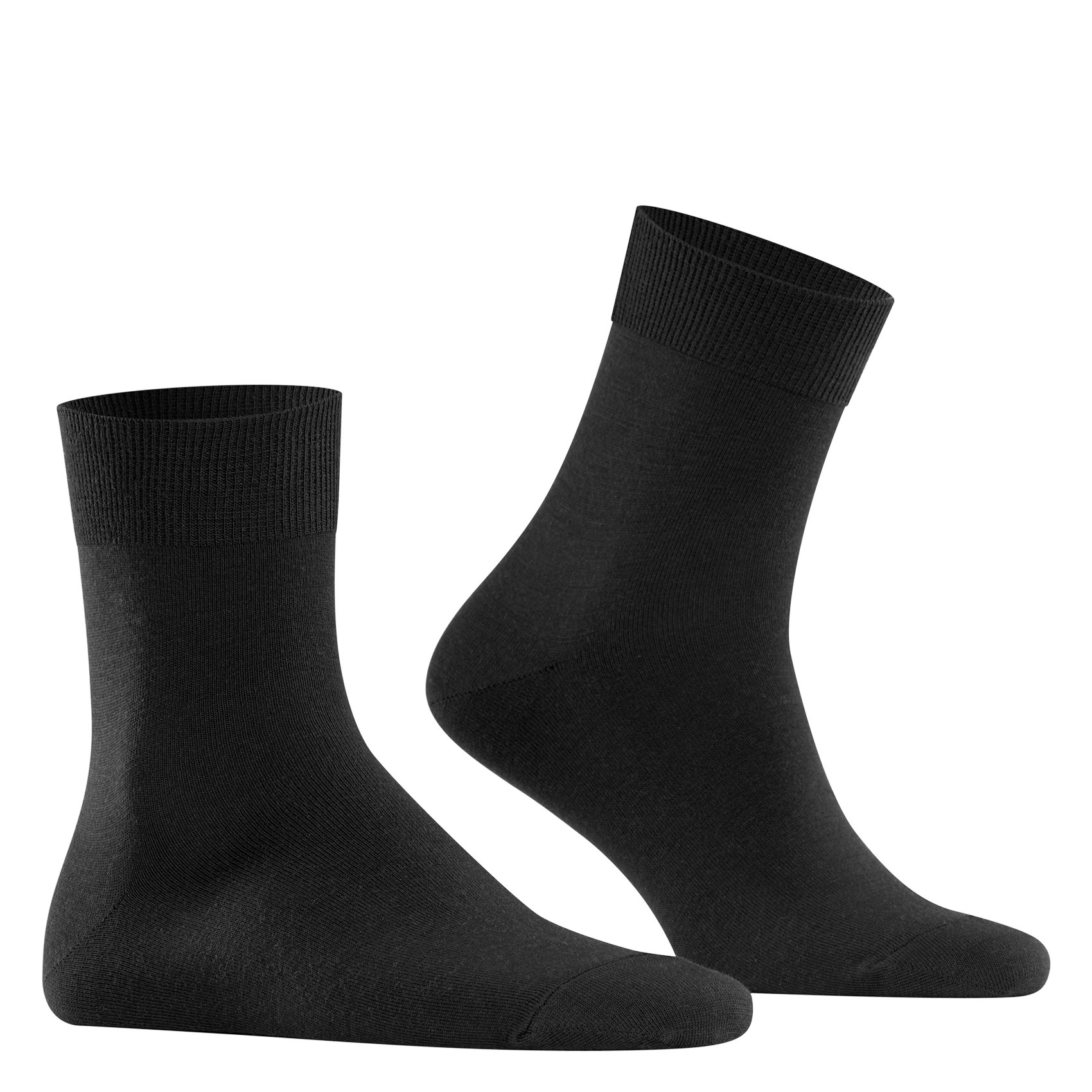 Chaussettes mi-haute en laine vierge mélangé| Noir