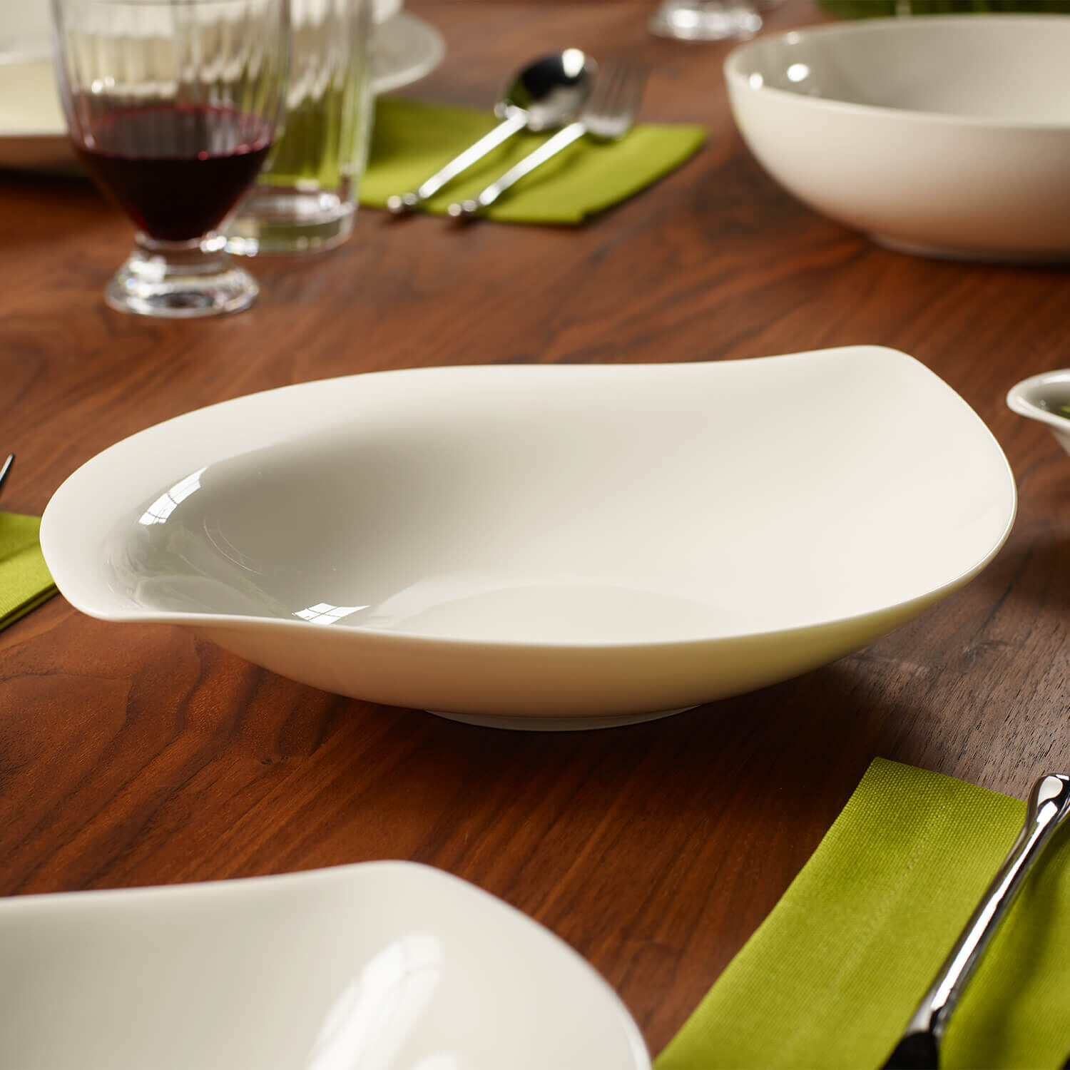 New Cottage Salad serving bowl White, 8.5 oz, Premium Porcelain
