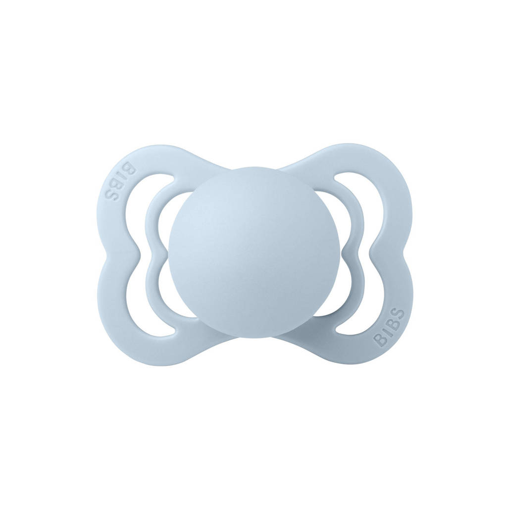 fopspeen - maat 1 - Iron / Baby Blue (2 stuks)