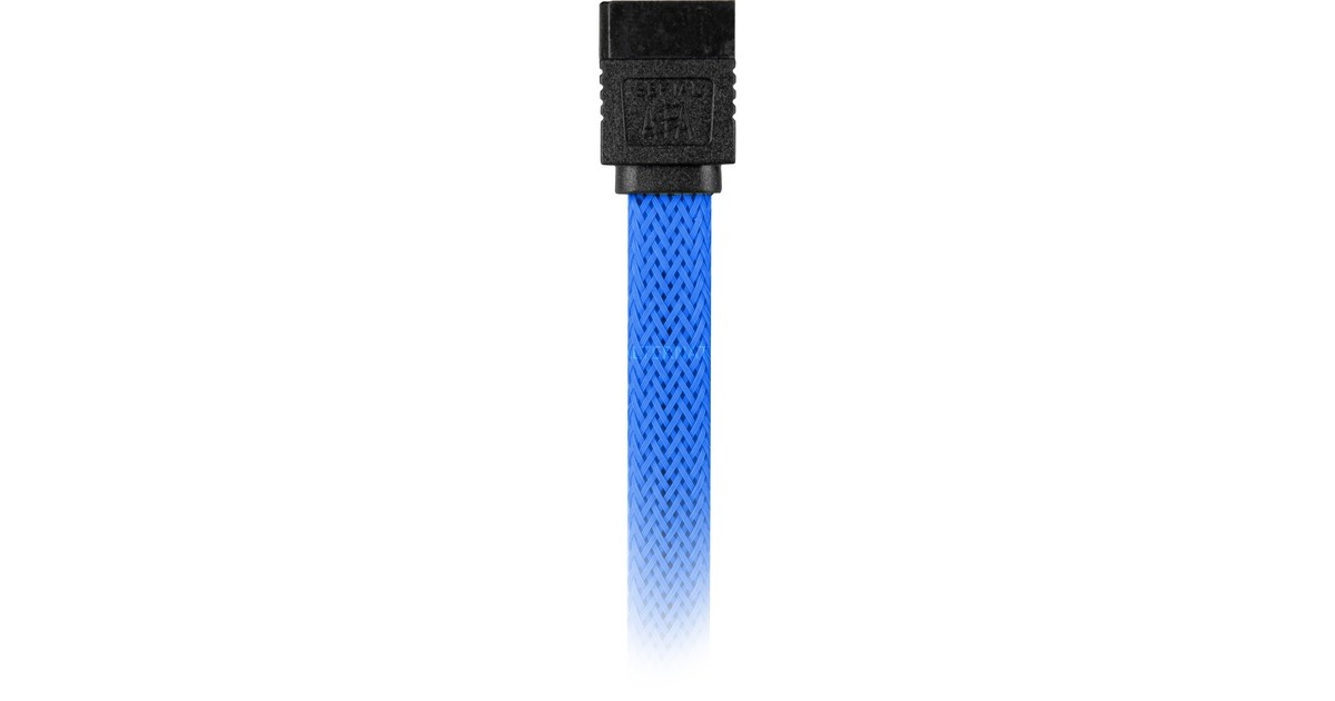SharkoonSata III sleeve kabel  (Blauw, 0,6 meter)