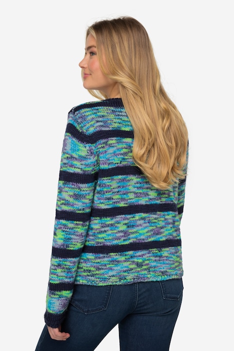 Strickjacke, Langarm, Rundhals