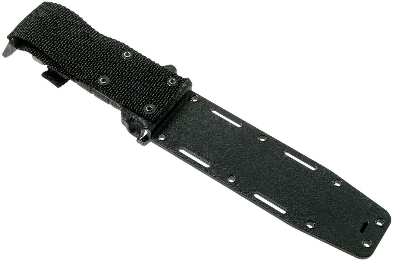 KA-BAR D2 Extreme Fighting Knife 1292, straight edge, Kraton handle, kunststof schede