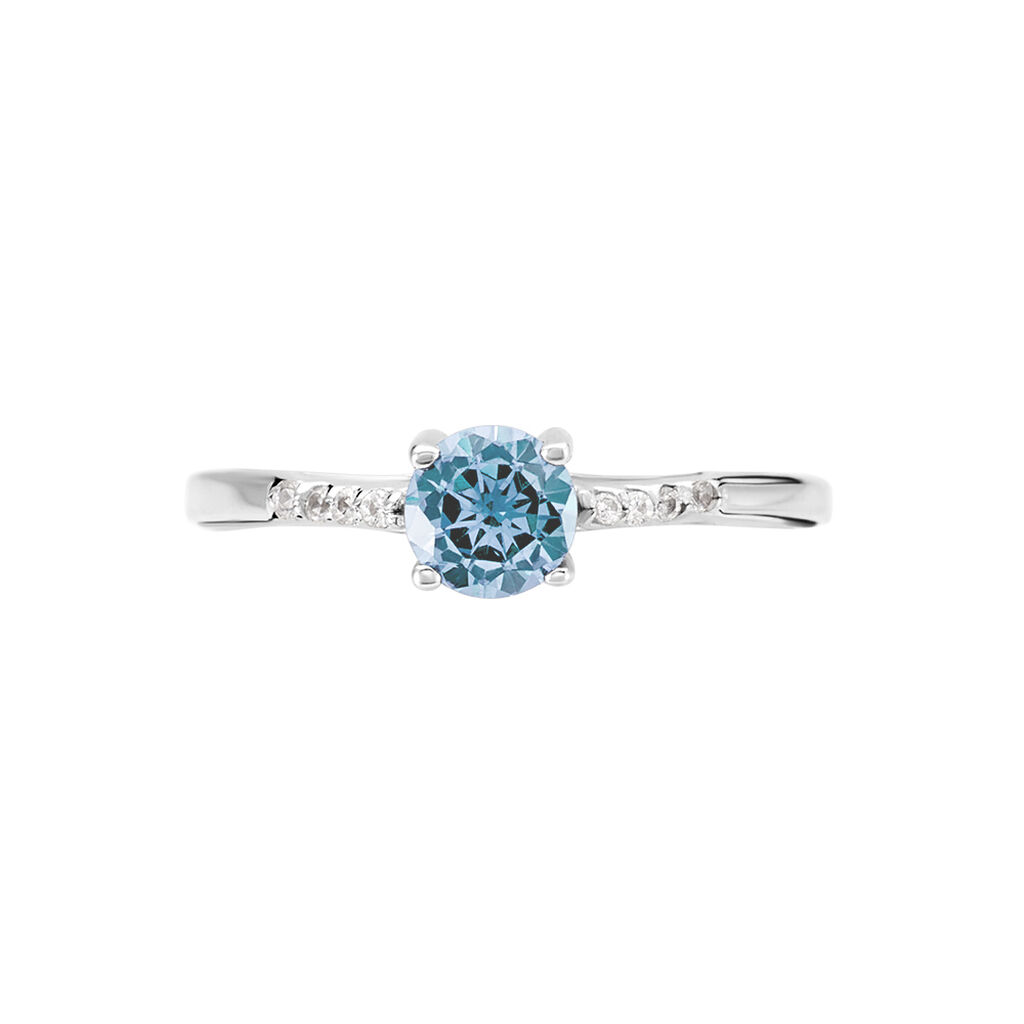 Bague Rio Argent Blanc Oxyde De Zirconium