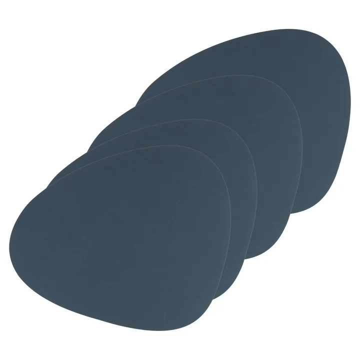Lind DNA - Tischset Curve L, Nupo dunkelblau (4er-Set)