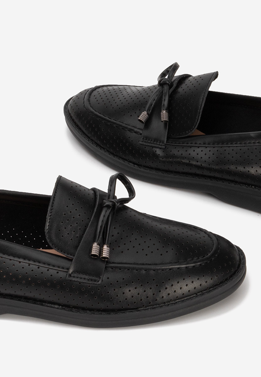 Mocassins femme noirs Morvana V3