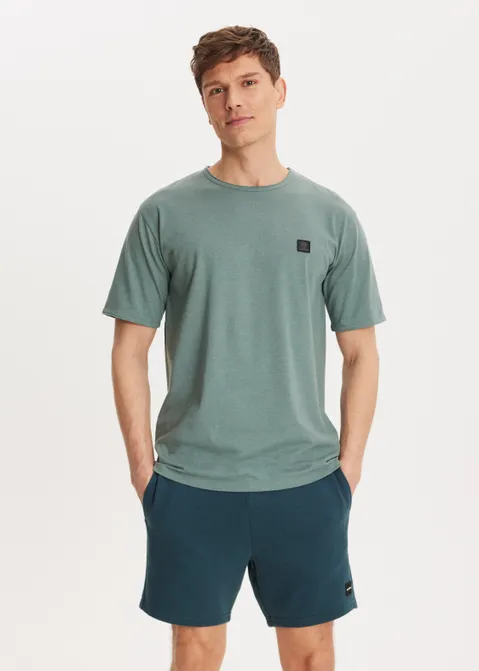 T-shirt met logo groen (GRN.SA)
