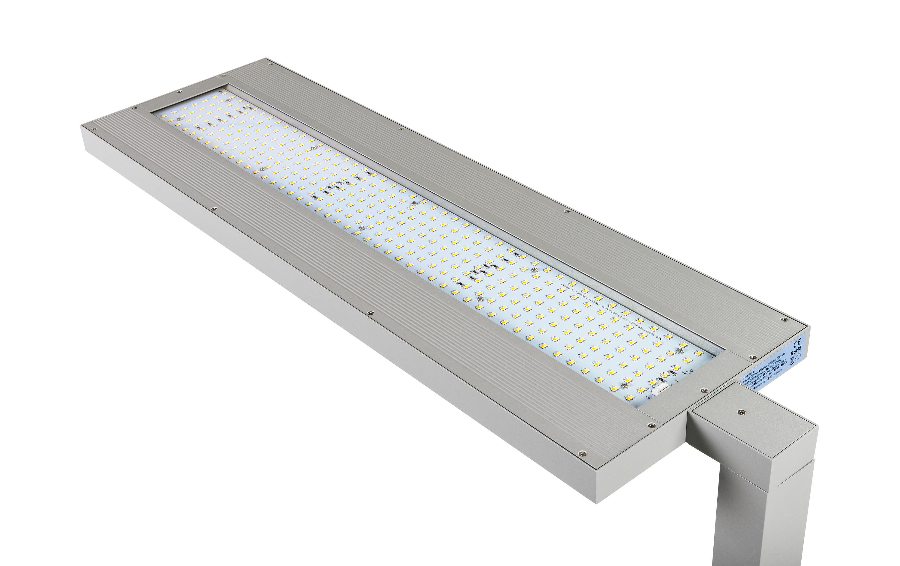 Bürostehleuchte HCL LED 100 W, Grau<br>Dimmbare Stehleuchte für Boden- und Deckenbeleuchtung