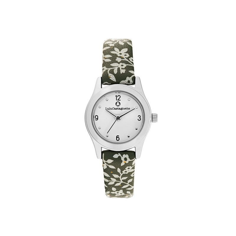Montre fille analogique Lulu Castagnette - Bracelet cuir - Leaf