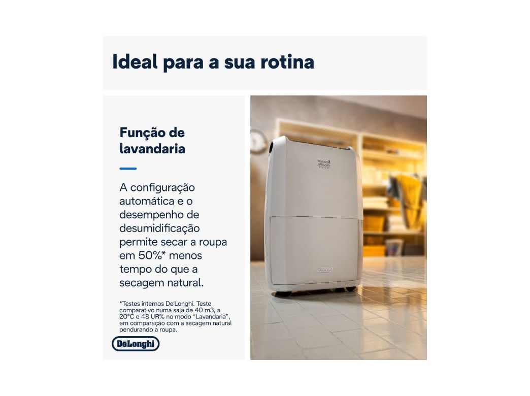 DESUMIDIFICADOR DELONGHI DDSX225 (25L/DIA)