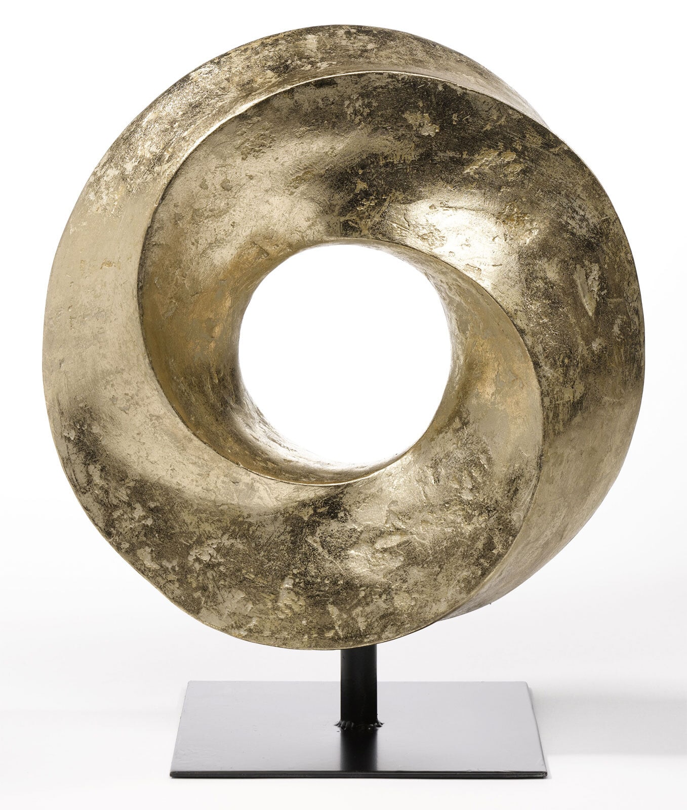 casaNOVA Deko Objekt Skulptur 40 cm goldfarbig