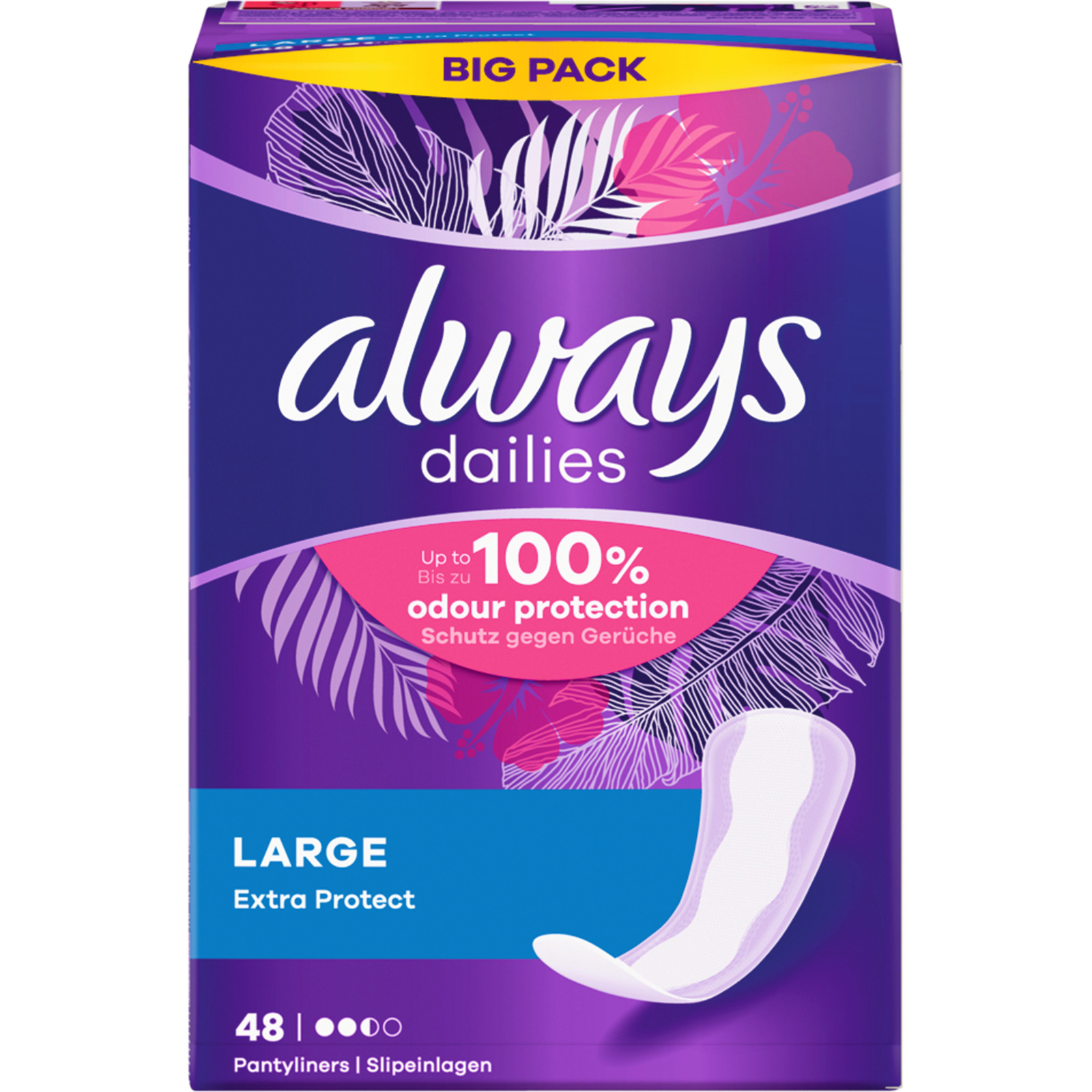Always Slipeinlage Extra Protect Large Vorteilspack 48 Stück