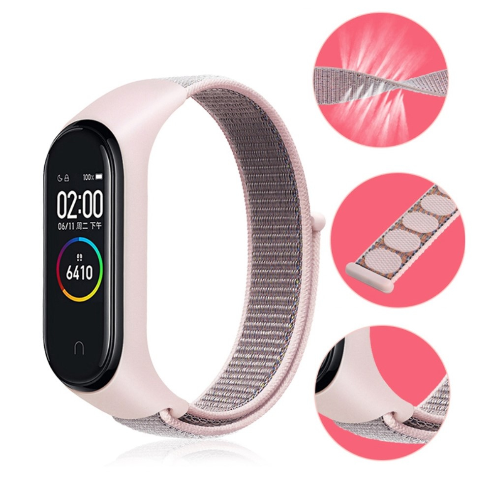 Xiaomi Mi Band 7 / 6 / 5 / 4 / 3 Ersatz Nylon Klettverschluss Armband (Gelenkumfang: 150-210mm) - Türkis