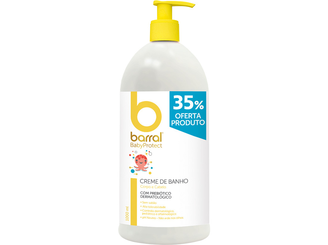 CREME BARRAL BANHO BABYPROTECT 1L 35% DESCONTO INCLUÍDO